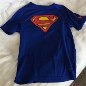Boys Superman under armour shirt